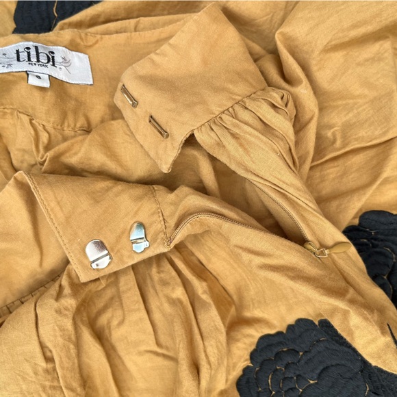 Tibi Skirt size 8 embroidered cotton bubble skirt - Picture 6 of 13